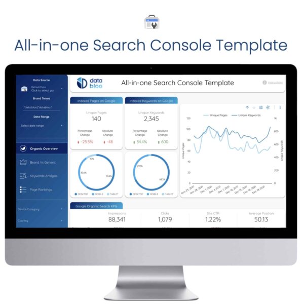 All-in-one Search Console Template - Data Bloo