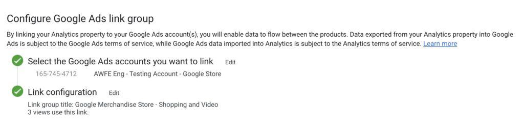 When linking a Google Ads account to Google Analytics, what is not possible? - Data Bloo