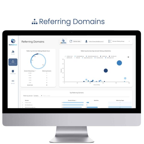 Ahrefs Data Studio Template - Referring Domains - Data Bloo