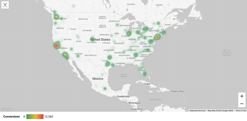Google Data Studio Heat Map