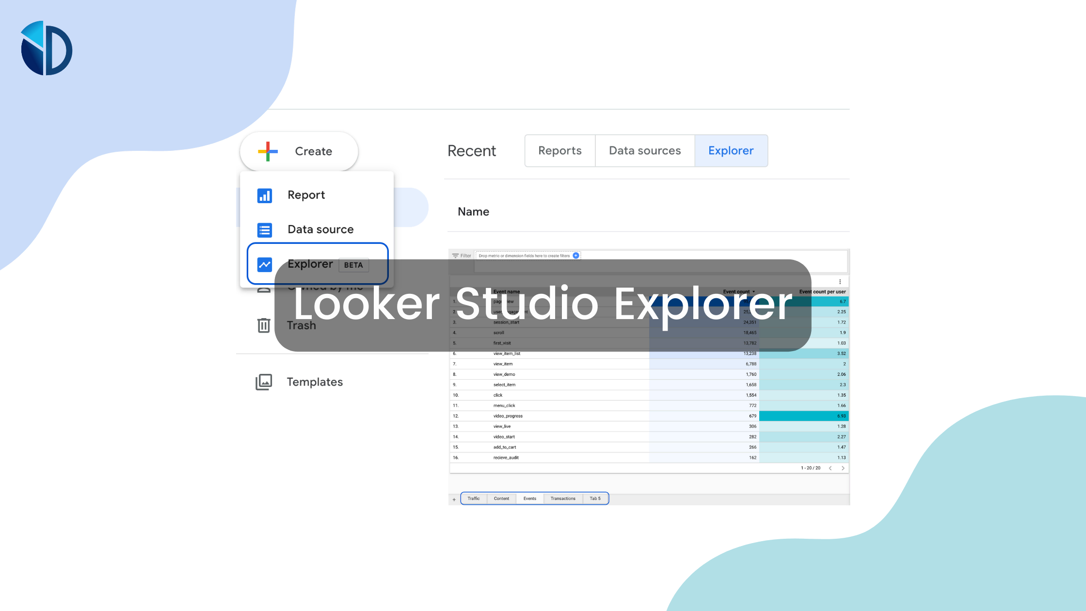 Looker Studio Explorer - Data Bloo