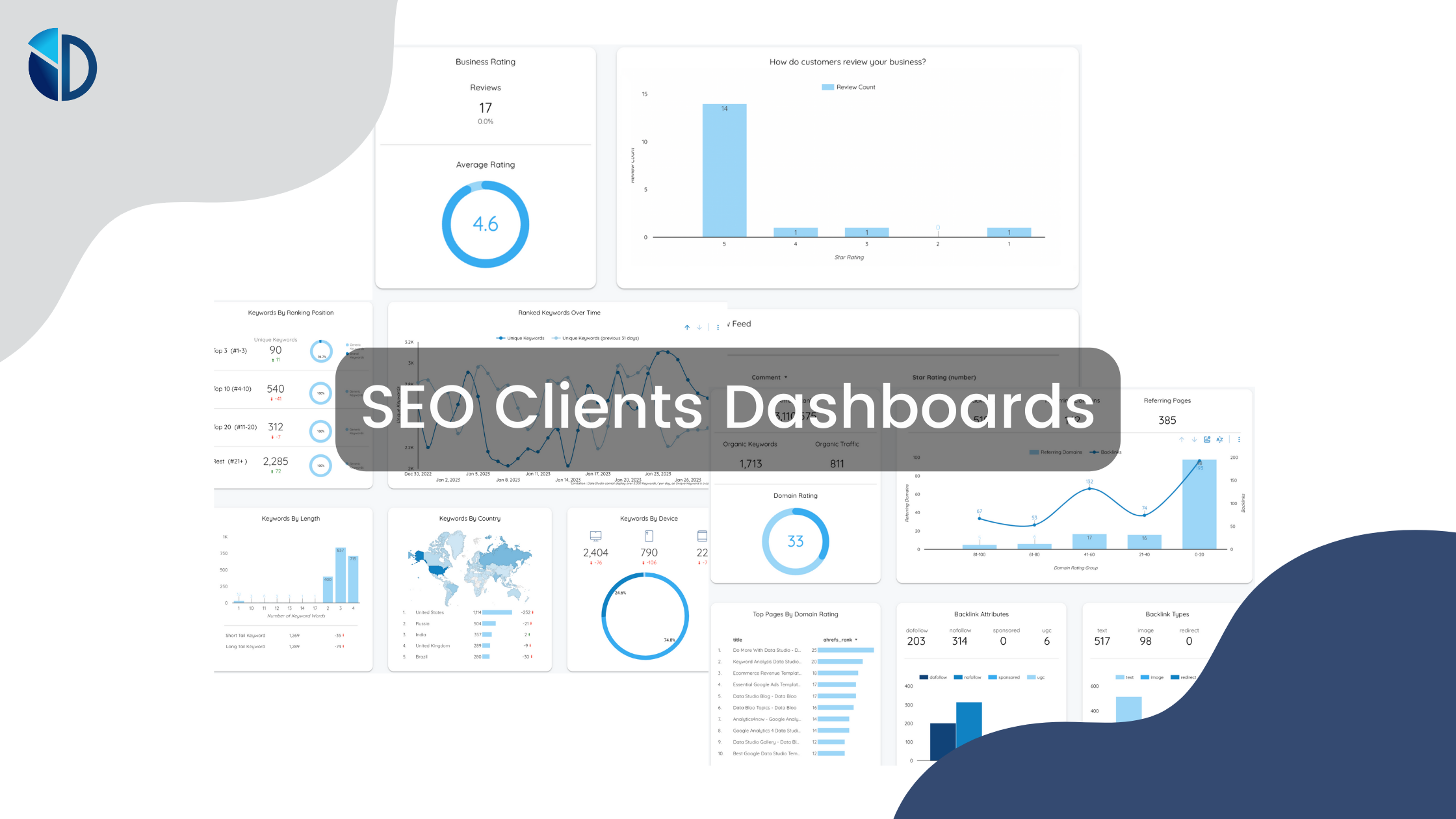 SEO Client Dashboards - Data Bloo
