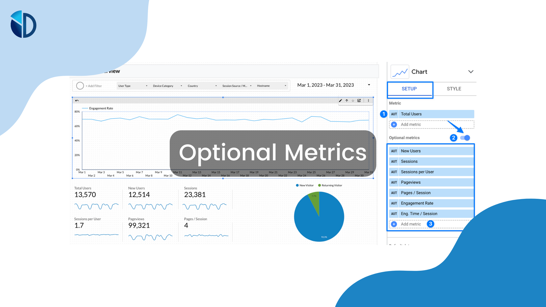 Optimizing Your Reports with Looker Studio Optional Metrics - Data Bloo